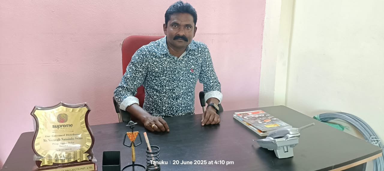 V. N. Swamy, Managing Director of Sigma Solar Systems